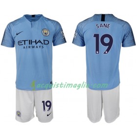 Divisa di Calcio Manchester City SANE 19 Bambino Prima 2018/2019